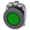 Siemens SIRIUS ACT 3SU10 Series Green Latching Push Button Head, 22 mm Cutout, IP66 IP67 IP69K 3SU1061-0JA40-0AA0