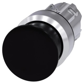 Siemens SIRIUS ACT Series Black Momentary Push Button Head 22 mm Cutout IP69K, IP67, IP66 3SU1050-1AD10-0AA0