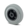 Tente Grey Rubber Trolley Wheel 100mm Diameter 35mm Width 150kg Load Capacity PIR100X32-12