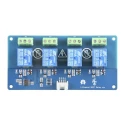 Seeed Studio Interface Development Kit SPDT Relay 5V DC Control 250V AC/110V DC 4-Channel 103020133