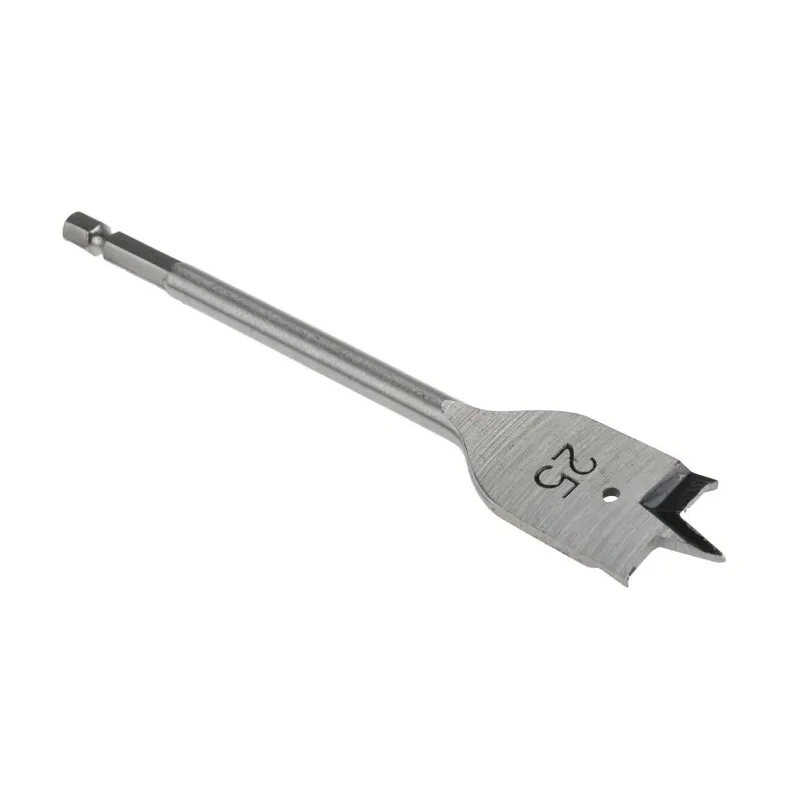 RS PRO Chrome Vanadium Steel Woodwork Flat Drill Bit 25 mm Drill Point Diameter, 152.4 mm Overall Length 184-8106