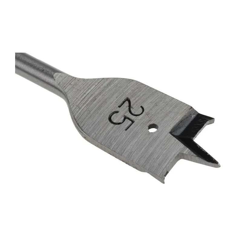 RS PRO Chrome Vanadium Steel Woodwork Flat Drill Bit 25 mm Drill Point Diameter, 152.4 mm Overall Length 184-8106