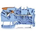 WAGO TOPJOB S 2102 Series 2.5mm² Blue Feed Through Terminal Block, 1-Level, Cage Clamp, IECEx/ATEX 2102-1204