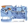 WAGO TOPJOB S 2102 Series 2.5mm² Blue Feed Through Terminal Block, 1-Level, Cage Clamp, IECEx/ATEX 2102-1204