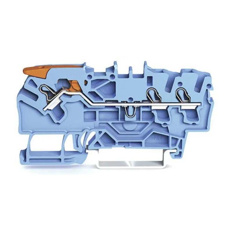 WAGO TOPJOB S, 2102 Series Feed Through Terminal Block Blue, 2.5mm², 1-Level, Cage Clamp, IECEx/ATEX 2102-1304