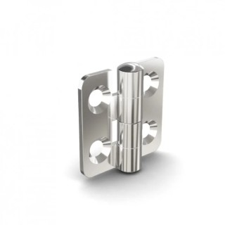 Pinet Polished Stainless Steel Butt Hinge Rivet Fixing 38 mm x 36.5 mm x 2 mm 52A3945