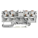 WAGO TOPJOB S 2204 Series Feed Through Terminal Block Grey 4mm² 1-Level Cage Clamp IECEx/ATEX 2204-1401
