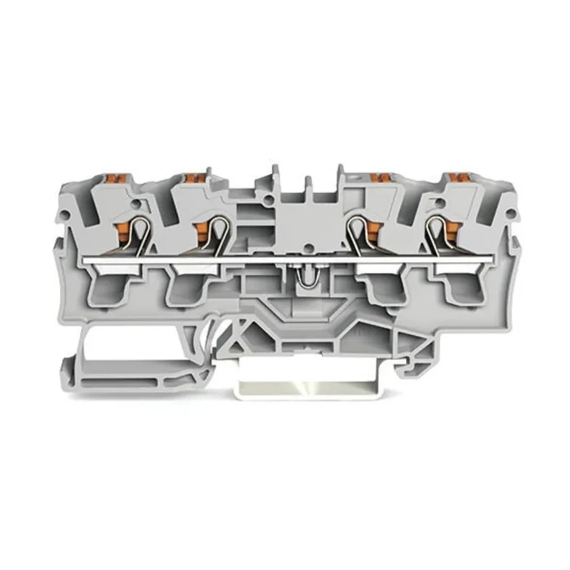 WAGO TOPJOB S 2204 Series Feed Through Terminal Block Grey 4mm² 1-Level Cage Clamp IECEx/ATEX 2204-1401