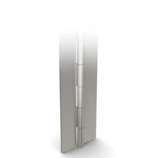 Pinet Raw Steel Piano Hinge with Knuckle Pin, 2 m Length, 80 mm Width, 3 mm Thickness, Pin Diameter 6 mm 4014369