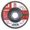 RS PRO Zirconium Flap Disc, 115 mm, Medium Grade, P60 Grit, Quick Change Attachment, Pack of 5 184-9848