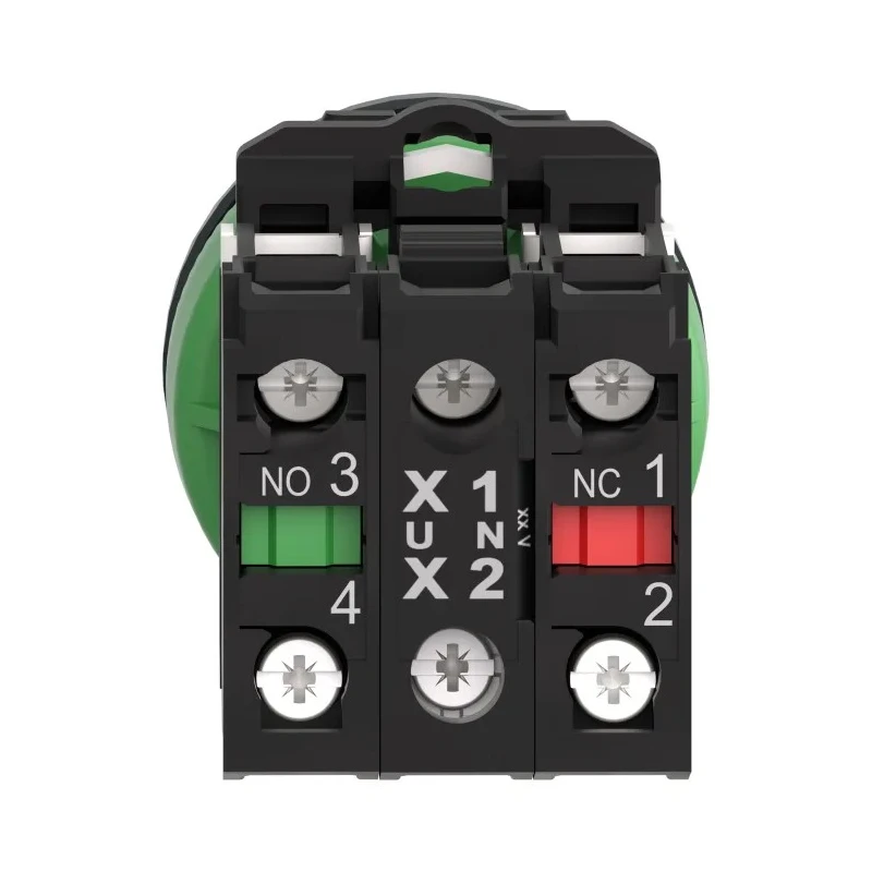 Schneider Electric Harmony Series Illuminated Push Button Switch, Spring Return, Panel Mount, 30 mm Cutout, SPDT XB5FW34B5