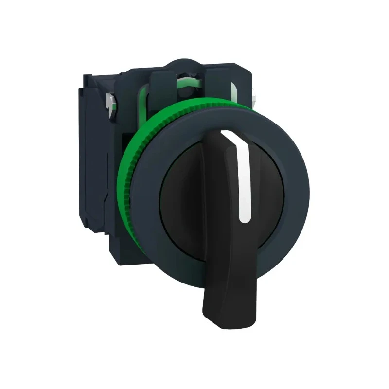 Schneider Electric Selector Switch SPST 2 Positions 30 mm Cutout Diameter IP67 Stay Put XB5FJ21
