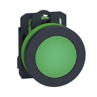 Schneider Electric Flush Green LED Pilot Light Harmony Series, 30 mm Cutout, 100V-132V AC, IP69/IP67/IP66, Round XB5FVG3