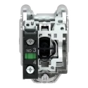 Schneider Electric Harmony XB4 Series Push Button Switch, Momentary Actuation, Spring Return, Green LED, 30 mm XB4FA31