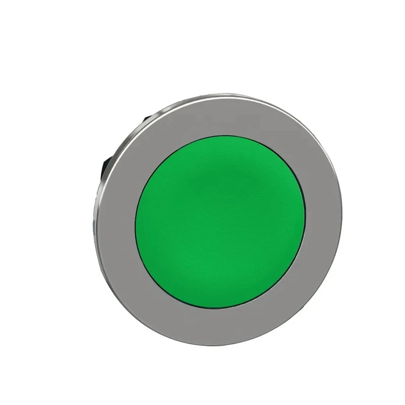 Schneider Electric Harmony Series Green Momentary Push Button Head, 30 mm Cutout Diameter, Round Metal Button, IP69K ZB4FA3