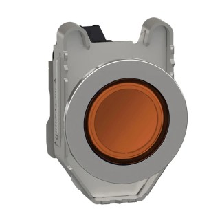 Schneider Electric Flush Orange LED Pilot Light Harmony Series 30 mm Cutout 100-132V AC Metal Bezel XB4FVG5