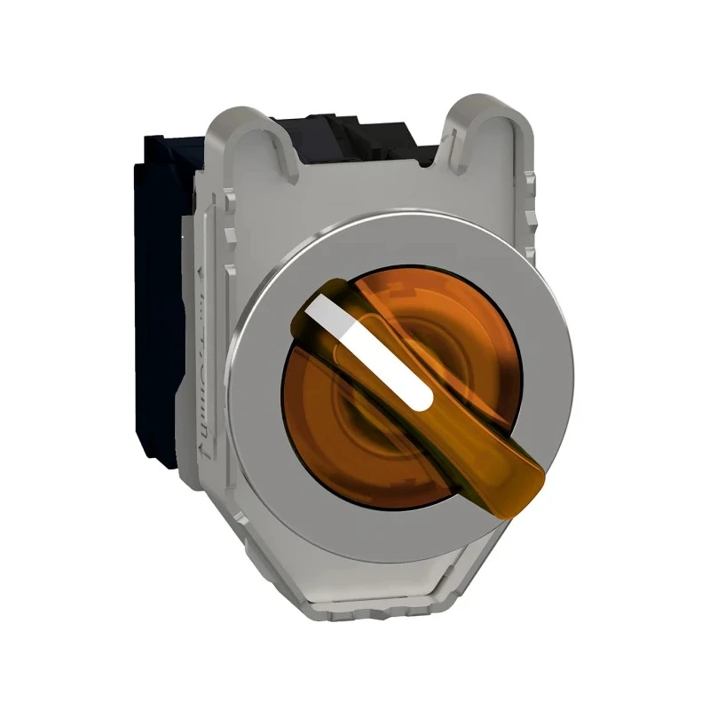Schneider Electric Selector Switch Illuminated 2 Positions 30 mm Cutout Diameter SPDT Harmony XB4 XB4FK125B5