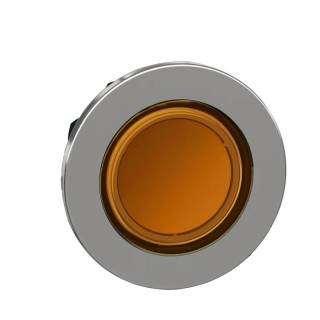 Schneider Electric Yellow Maintained Round Push Button Head 30 mm Cutout Metal IP69K IP66 IP67 ZB4FH053