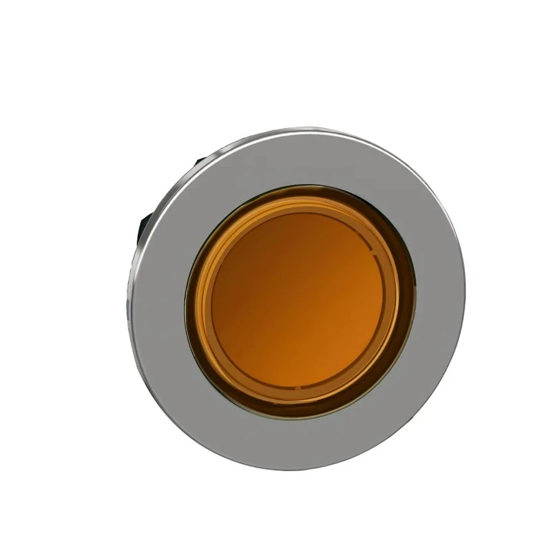 Schneider Electric Yellow Maintained Round Push Button Head 30 mm Cutout Metal IP69K IP66 IP67 ZB4FH053