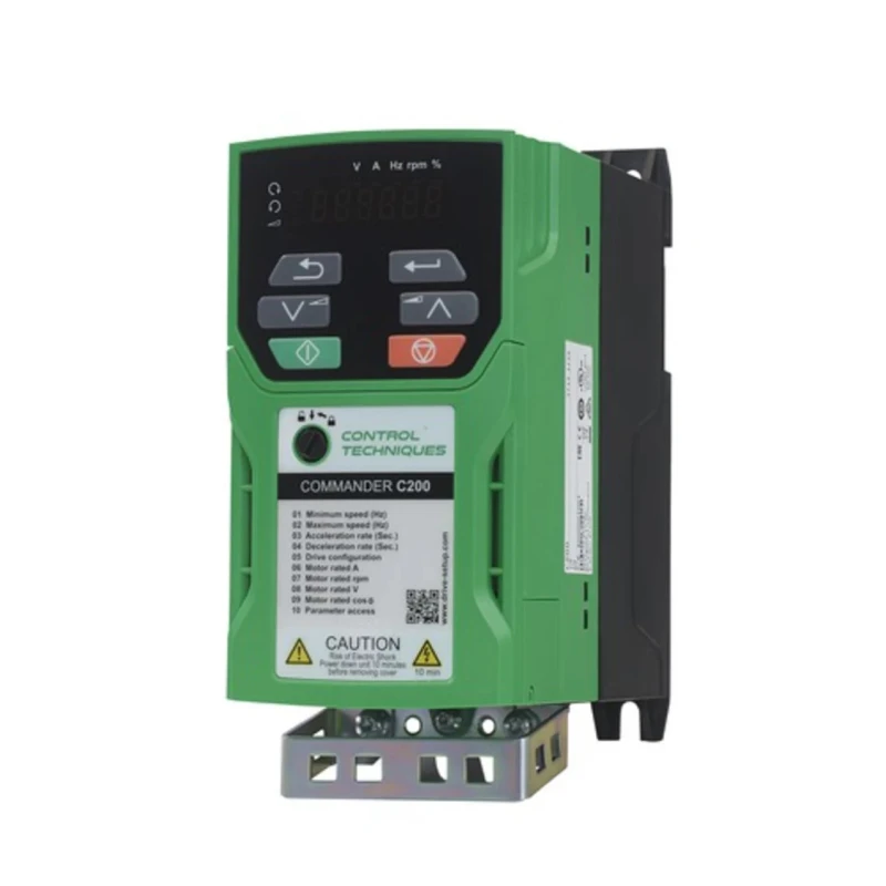Control Techniques Variable Speed Inverter Drive, 750 W, 1 Phase, 200-240 V AC, 4.2 A, Panel Mount, C200 Series C200-01200042