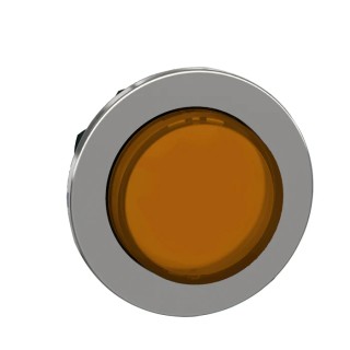 Schneider Electric Flush Orange LED Pilot Light Head Harmony 30mm Cutout 240V IP67 IP66K IP66 IP69 Round ZB4FW153