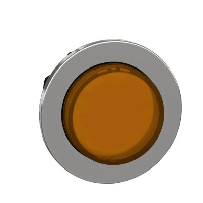 Schneider Electric Flush Orange LED Pilot Light Head Harmony 30mm Cutout 240V IP67 IP66K IP66 IP69 Round ZB4FW153