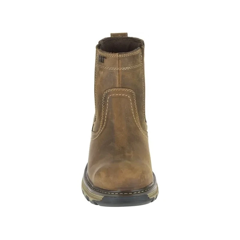 CAT Pelton Beige Men's Steel Toe Capped Safety Boots Size UK 11 EU 45 EN ISO 20345:2011 P720781