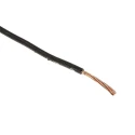 RS PRO 6491B Series Black Hook Up Wire, 7 x 0.85 mm Strands, 4.7 mm OD, 100 m Length, Thermoplastic Polyolefin 185-3938