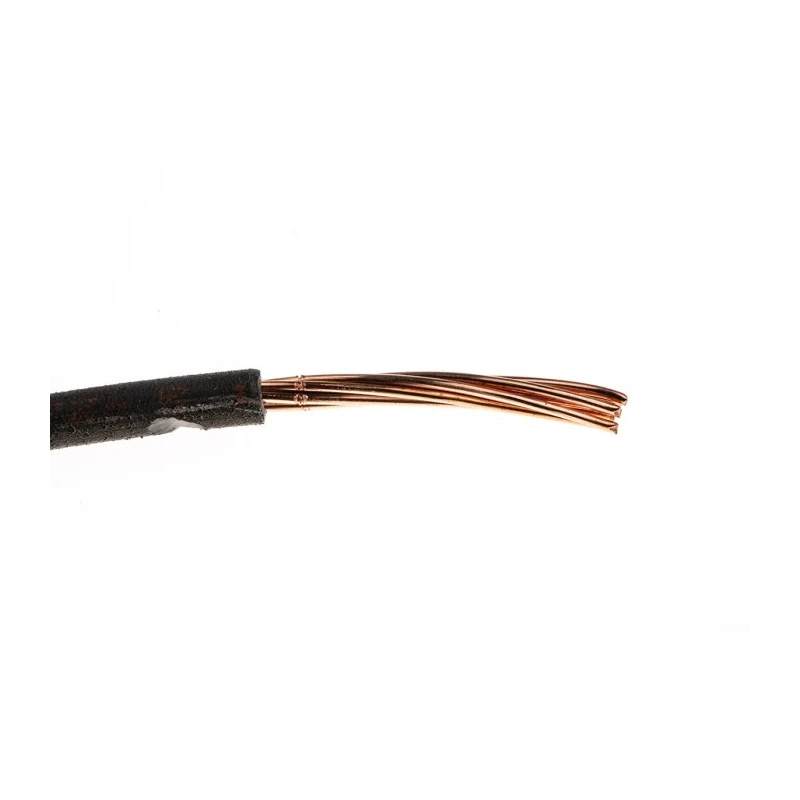 RS PRO 6491B Series Black Hook Up Wire, 7 x 0.85 mm Strands, 4.7 mm OD, 100 m Length, Thermoplastic Polyolefin 185-3938