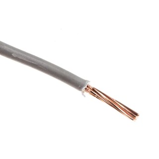 RS PRO Grey Low Smoke Non-Halogen Hook Up Wire 7/1.04 mm Core Strands 100 m Length 450/750 V 6491B 185-3944