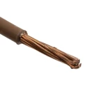 RS PRO 6491B Series Brown Hook Up Wire 7/1.35 mm Core Strands 100 m Low Smoke Non-Halogen 450V DC 750V AC 90°C 185-3950