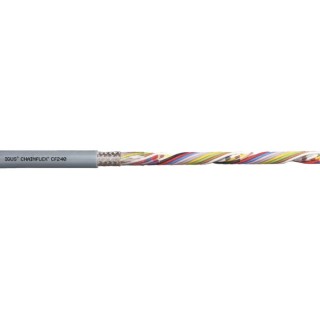 Igus chainflex CF240 Data Cable 18 Cores 0.14mm² 26 AWG Screened 50m Grey Polyvinyl Chloride Sheath CF240