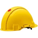 3M Yellow Safety Helmet Adjustable UV-stabilised ABS Short Peak Ratchet G3001