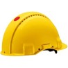 3M Yellow Safety Helmet Adjustable UV-stabilised ABS Short Peak Ratchet G3001