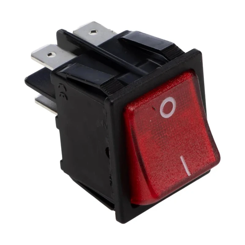 RS PRO Illuminated DPST On-Off On-Off Rocker Switch Panel 185-8229