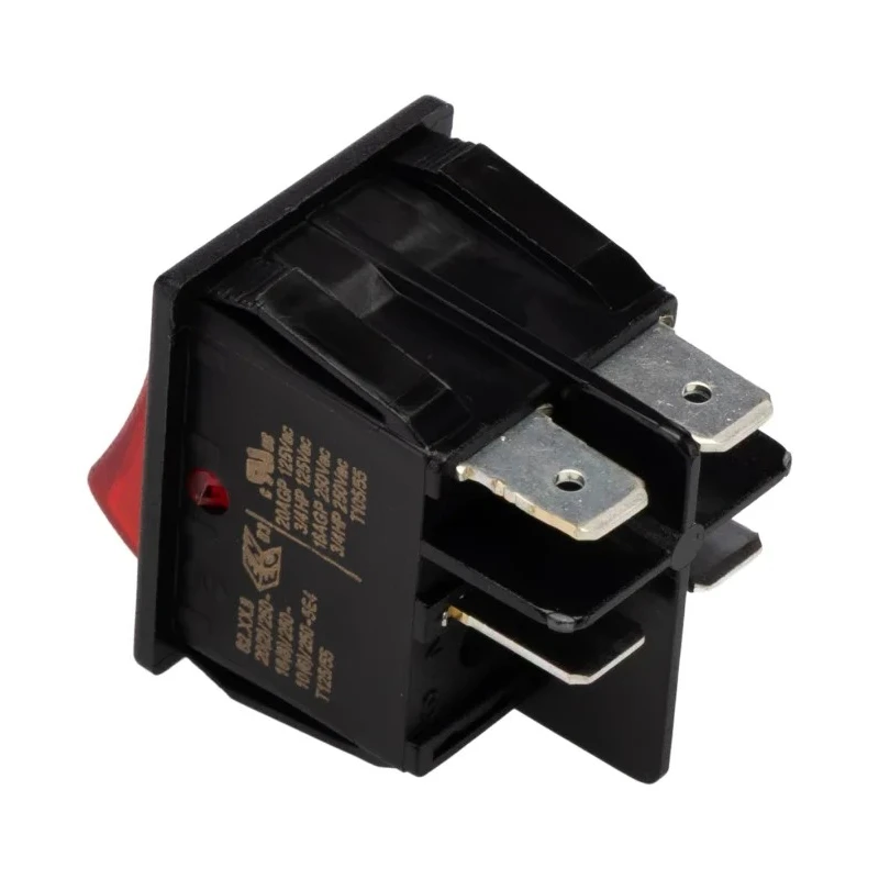 RS PRO Illuminated DPST On-Off On-Off Rocker Switch Panel 185-8229
