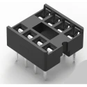 TE Connectivity 2.54 mm Pitch Vertical 8 Way Through Hole Standard Pin Ladder DIL Socket 1-2199298-2