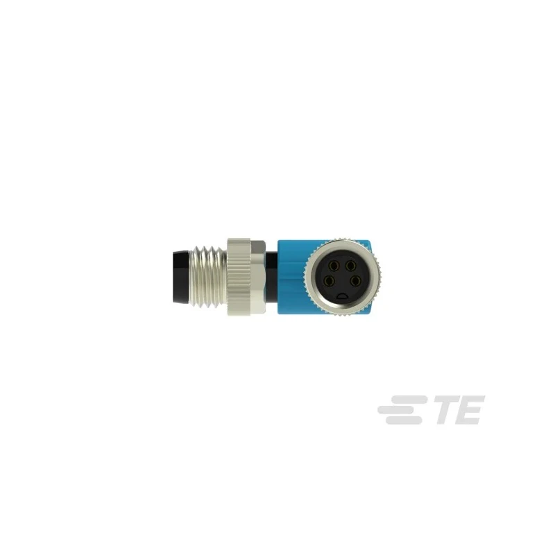 TE Connectivity Male/Female 4 Way Right Angle to 4 Way Straight Sensor Actuator Cable, 500 mm T4062223004-001