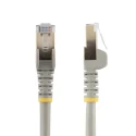 StarTech.com Cat6a - 10Gbit/s Shielded Screened Ethernet Cable, 0.5 m, Grey PVC Cat6a 