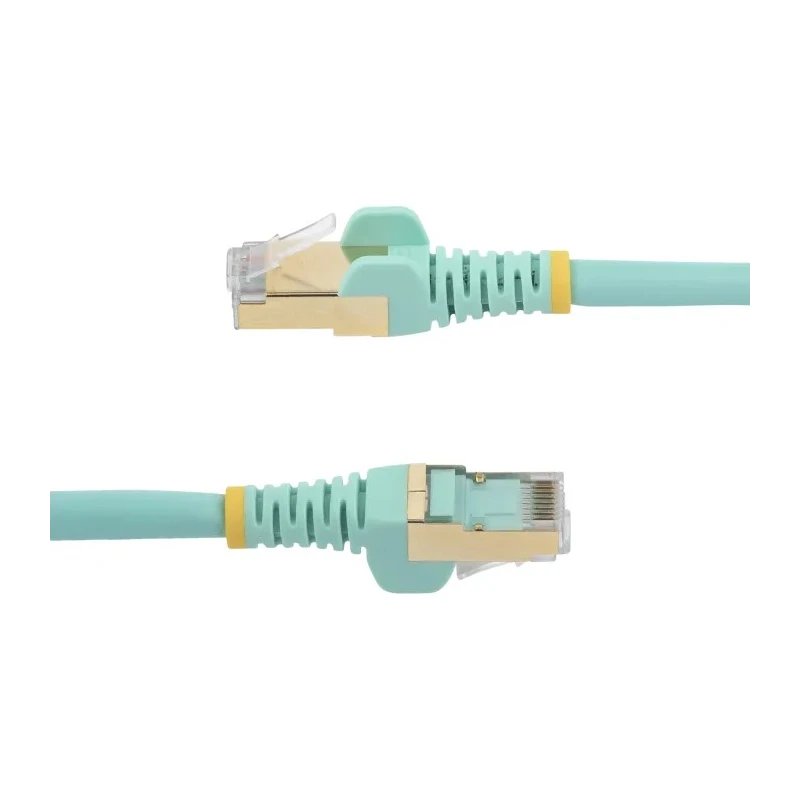 StarTech.com Shielded Screened 0.5 m Cat6a Ethernet Cable 10 Gbit/s Light Blue PVC Cat6a MPN 