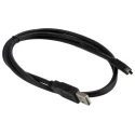 StarTech.com USB 2.0 Male USB 2.0 Type A to Male Mini USB Type B Cable Black 1m USB2HABM1M