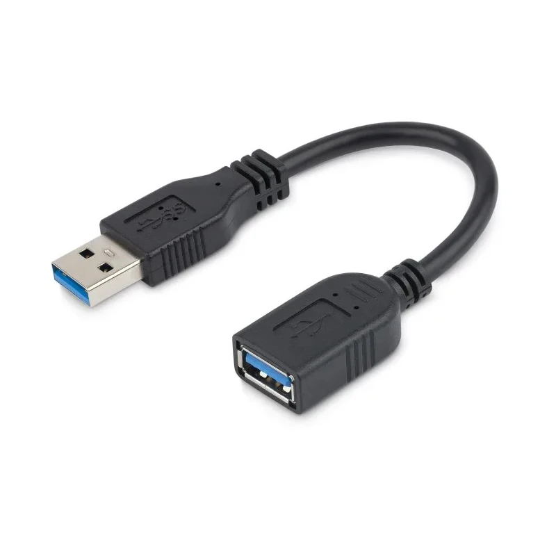 StarTech.com USB 3.0 Female USB Type A to Female USB Type A Black PVC Jacket 152 mm USB3EXT6INBK