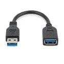 StarTech.com USB 3.0 Female USB Type A to Female USB Type A Black PVC Jacket 152 mm USB3EXT6INBK