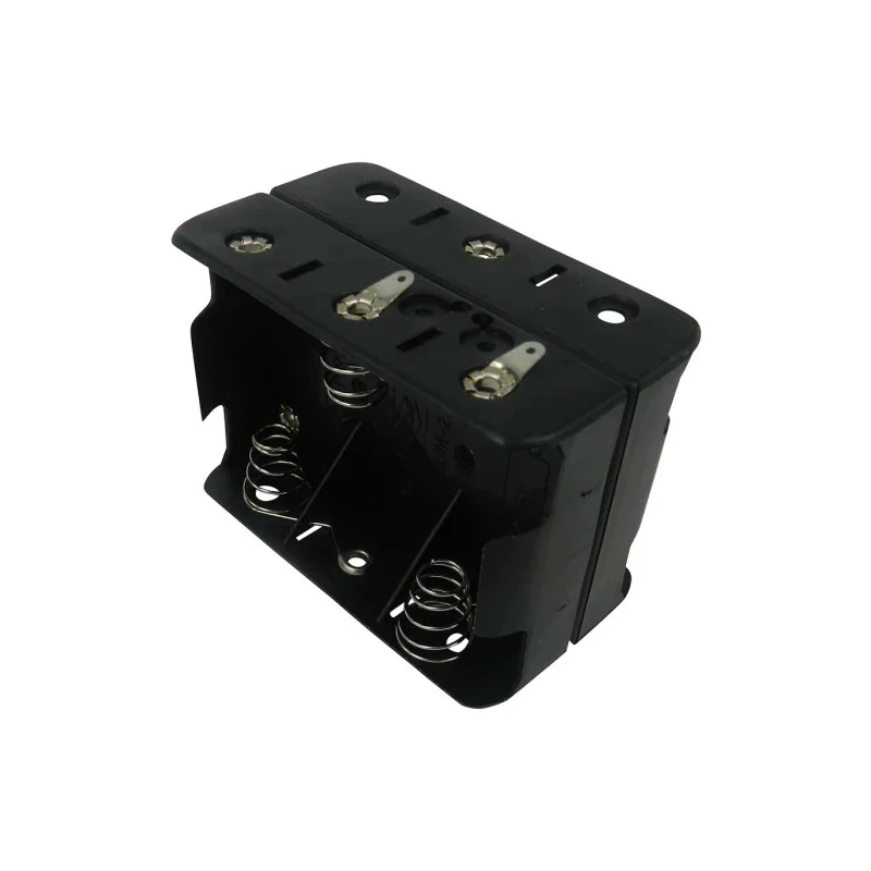 RS PRO Battery Holder Snap-in Polypropylene Body for C Size 6 Cells with Solder Tag 185-4625