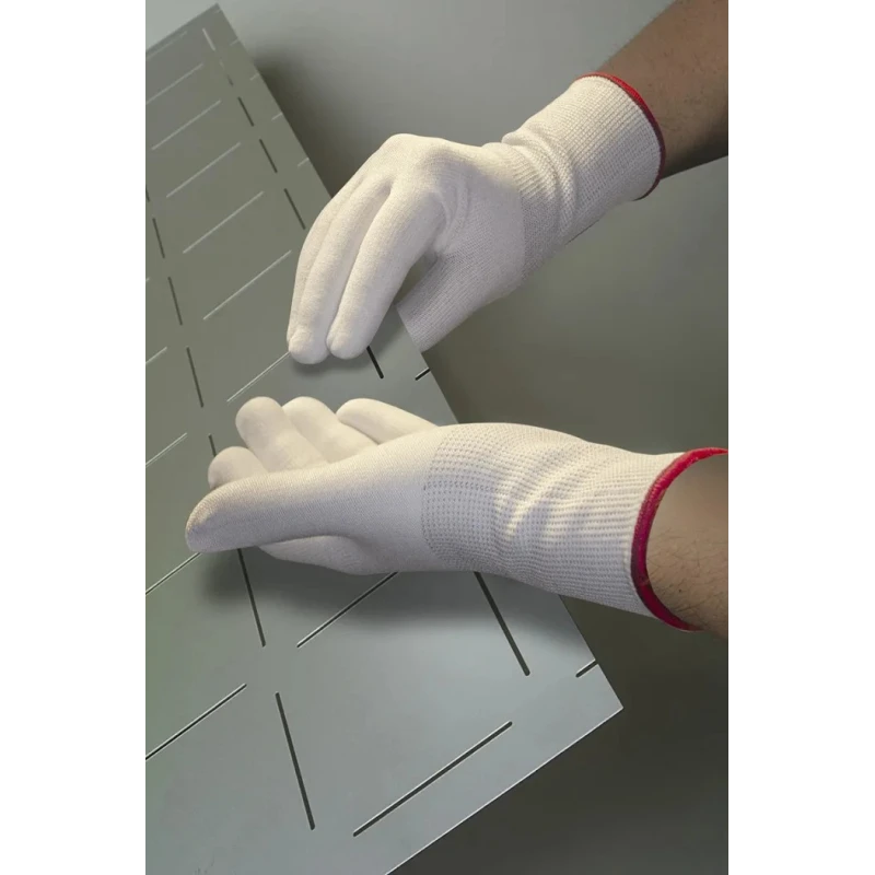 Showa 346 Grey HPPE Polyester Work Gloves, Size 7, Cut Resistant, Latex Foam Coating SHO576