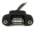 StarTech.com USB 2.0 Female USB 2.0 Type A to Female USB 2.0 Type A Cable 600mm USBPNLAFAM2