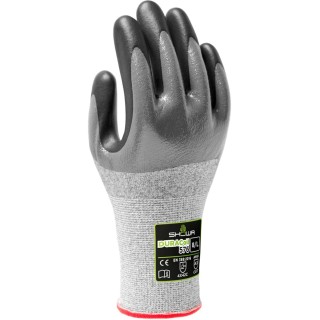 Showa Cut Resistant Work Gloves Grey HPPE Polyester Nitrile Foam Coating Size 8 SHO577