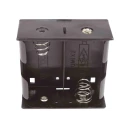 RS PRO D Size 2-Cell Polypropylene Battery Holder Snap-in Mount with Solder Tag 185-4698