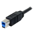StarTech.com USB 3.0 Male USB Type A to Male USB 3.2 Type B (9 pin) Black 3m USB3SAB3MBK
