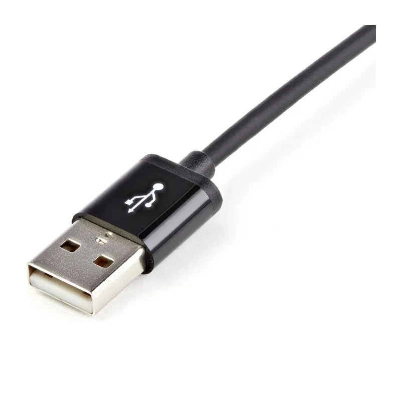 StarTech.com USB 2.0 Male USB 2.0 Type A to Male Lightning Connector Cable, Black, 1 m USBLT1MB